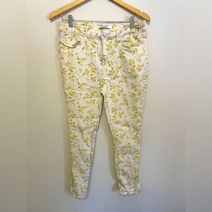Judy Blue skinny flowery jeans sz 31